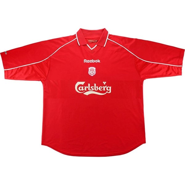 Tailandia Camiseta Liverpool Primera Equipación Retro 2000 2002 Rojo